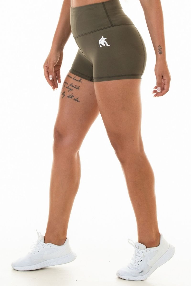 Luxe Booty Shorts Khaki