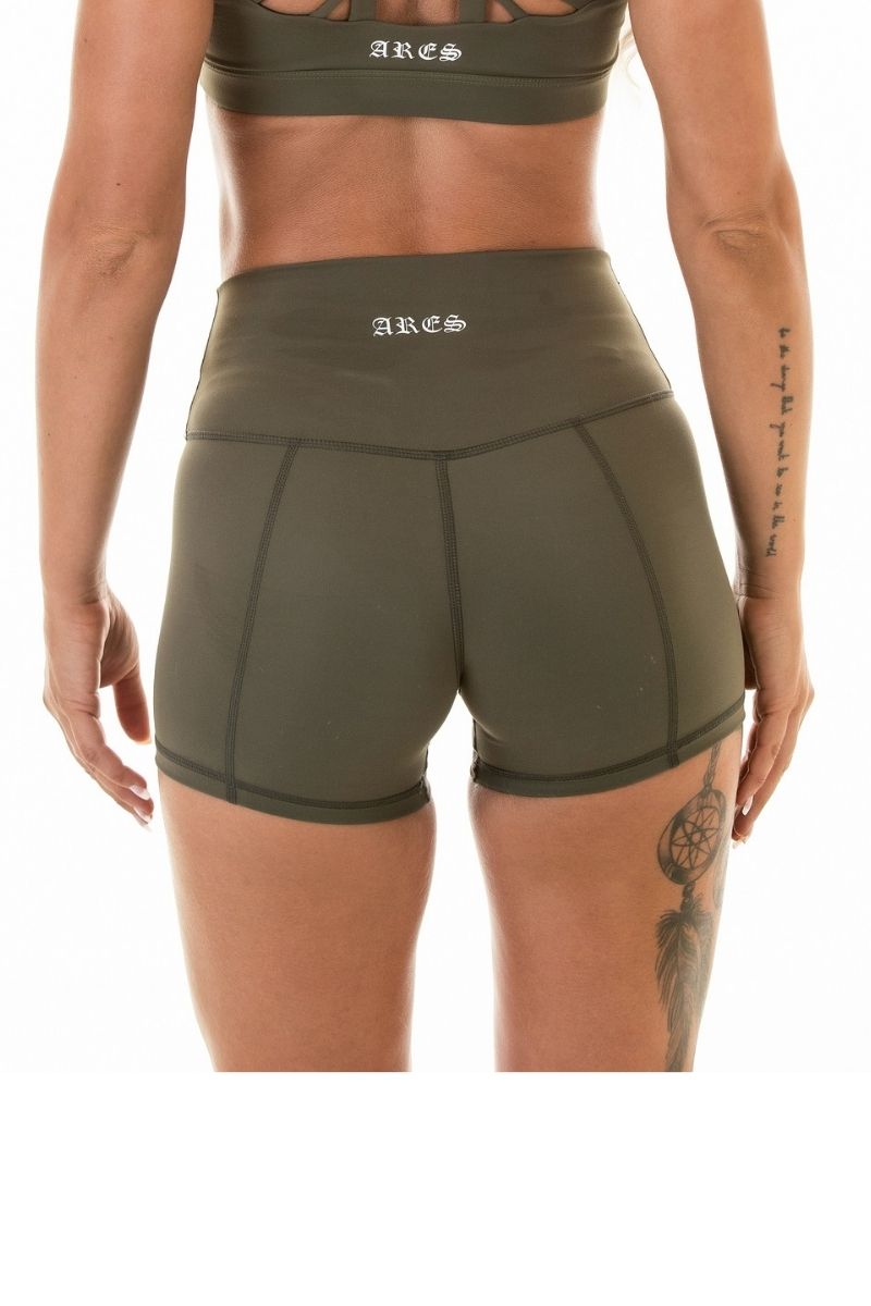 Luxe Booty Shorts Khaki