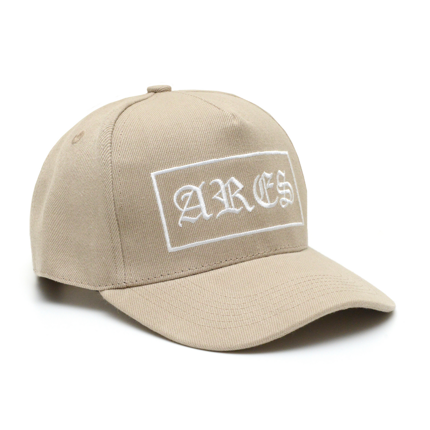 A-Frame Cap White on Beige