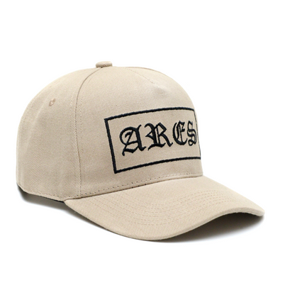 A-Frame Cap Black on Beige